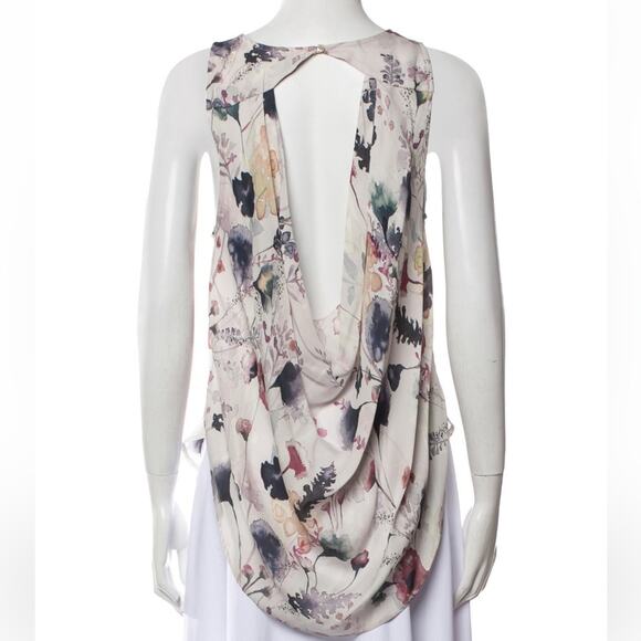 Haute Hippie 100% Silk Blouse, Open Back,  Small - Picture 4 of 12